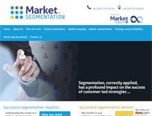 Tablet Screenshot of marketsegmentation.co.uk